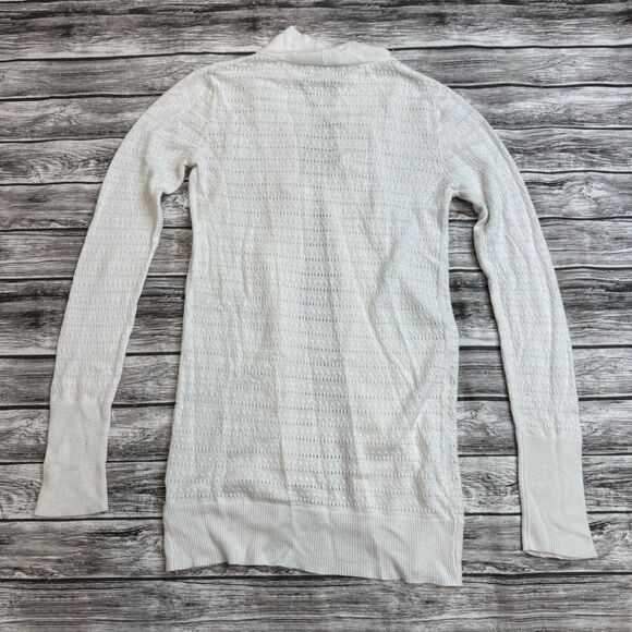 Merona Women's Lightweight Long Sleeve Cardigan White XS Extra Small Long Sleeve - Picture 12 of 12